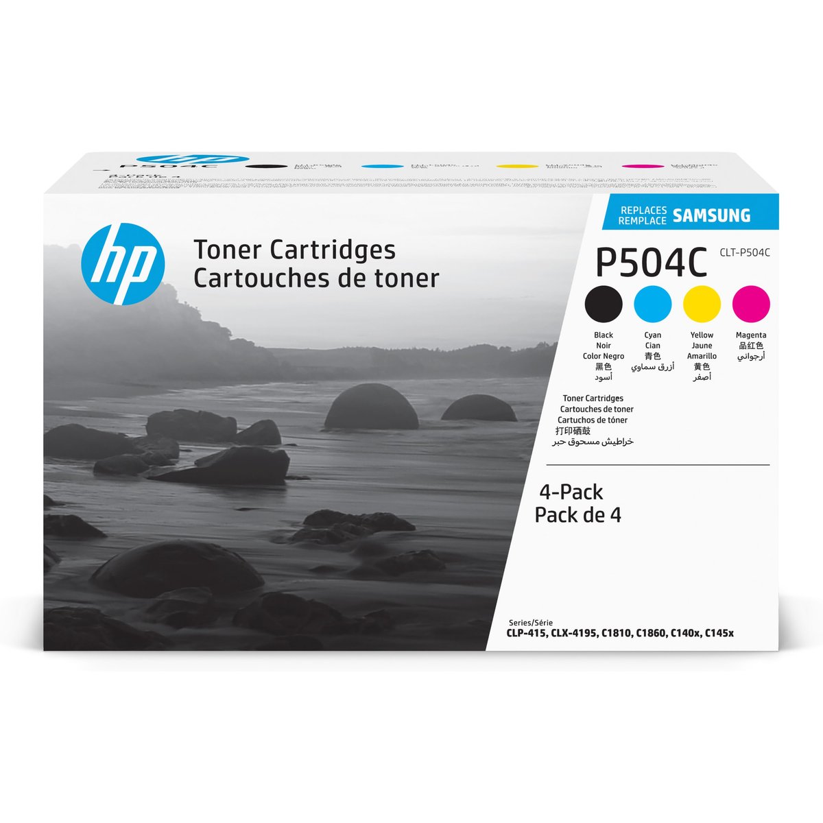Samsung Confezione da 4 cartucce toner nero/ciano/magenta/giallo originali CLT-P504C