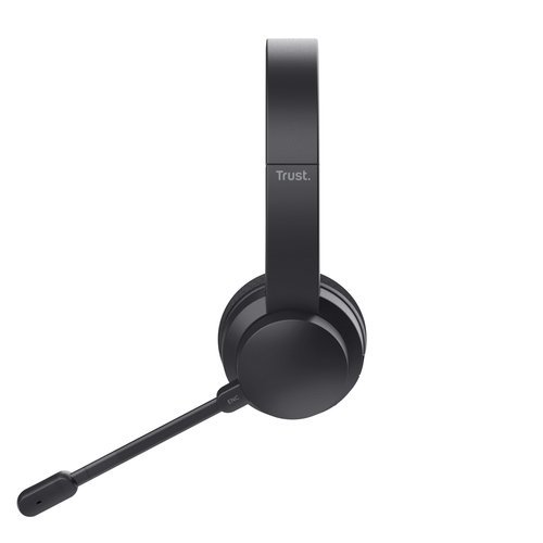 TRUST AYDA CUFFIA WIRELESS BLUETOOTH RICARICABILE CON MICROFONO ENC RIDUZIONE DEL RUMORE 1 x Jack 3,5mm, Bluetooth, USB NERO