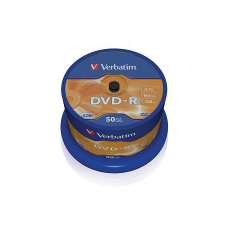 Verbatim - Scatola 50 DVD-R - argento lucido - 43548 - 4,7GB