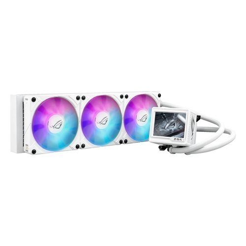 Asus ROG RYUJIN III 360 EXTREME ARGB Cooler AIO, schermo LCD 3.5", 360 mm - Bianco