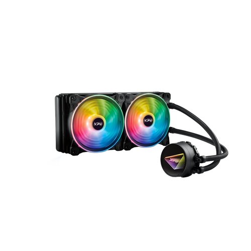 ADATA XPG LEVANTE X 240 ARGB ALL-IN-ONE ARGB CPU LIQUID COOLER DISSIPATORE A LIQUIDO DUAL FAN 2 VENTOLE x 120mm NERO