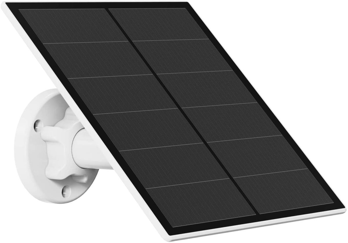 ISIWI ISW-PLS3 PANNELLO SOLARE PER ALIMENTAZIONE TELECAMERA CON ATTACCO TYPE-C POTENZA MAX.5.0W IP65 BIANCO