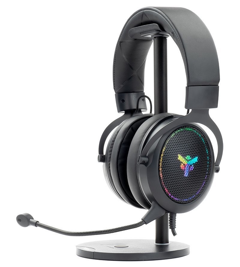 iTek H500 Gaming Headset, Virtual Surround 7.1, RGB, USB - Nero *stand non incluso*