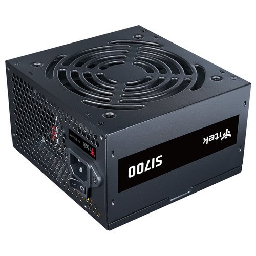 ITEK SI700 ALIMENTATORE 700 W 80 PLUS PFC ATTIVO SILENT FAN 12cm 3 CONNETTORI SATA - EPS (4+4 poli) ATX 20+4 PIN NERO