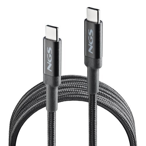 NGS CAVO USB-C MASCHIO/MASCHIO PER RICARICA ULTRA RAPIDA 100 W 2 MT NERO