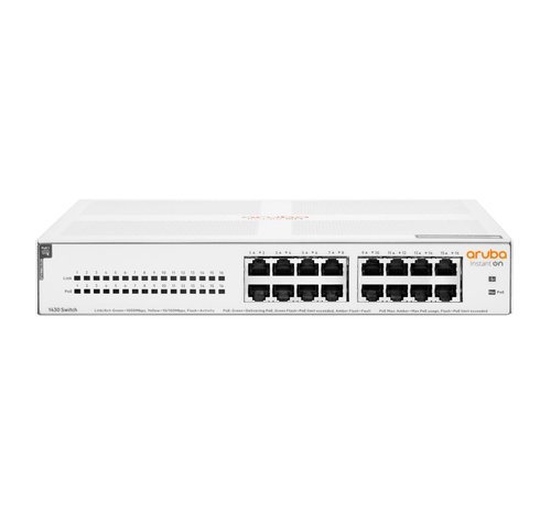 HPE NW HPE SWITCH ARUBA ISTANT ON R8R48A UNMANAGED 16 PORTE POE (SCATOLA APERTA)