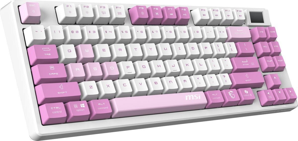 MSI FORGE GK600 TKL WIRELESS TASTIERA MECCANICA RGB LED USB-C BLUETOOTH 2.4GHz LAYOUT ITA PURPLE