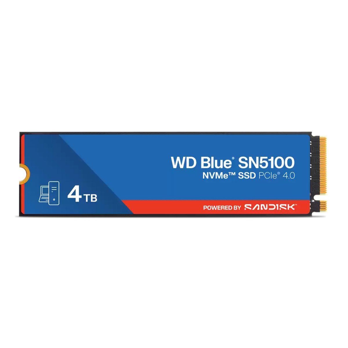 WESTERN DIGITAL BLUE SN5100 SSD 4TB M.2 2280 NVMe INTERNO PCI Express 4.0 QLC 3D NAND