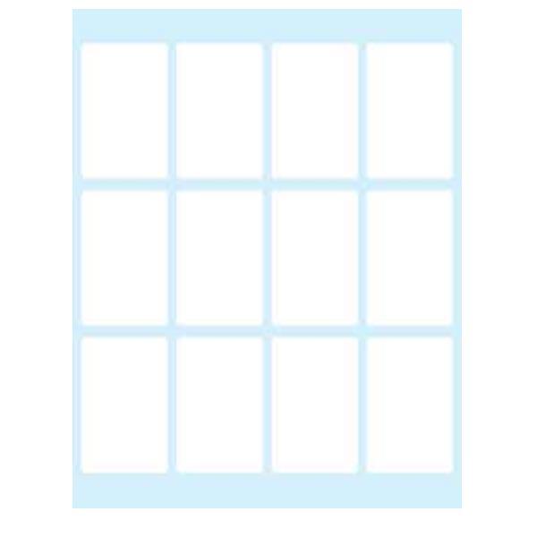 Tico Export - Carta - Satinata - autoadesivo permanente - bianco - 44 x 28 mm 120 etichette (10 foglio(i) x 12) etichette