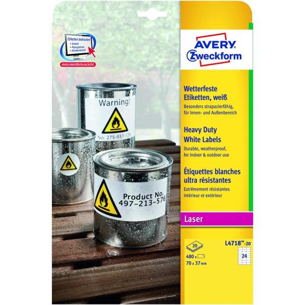 Etichette adesive L4718 - in poliestere - laser …