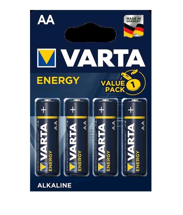 VARTA ENERGY BATTERIA STILO AA ALCALINA 4 Pz.