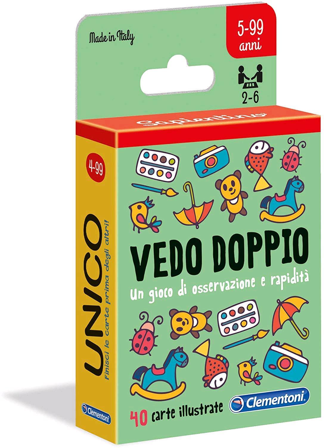 Clementoni - Vedo Doppio - gioco di carte
