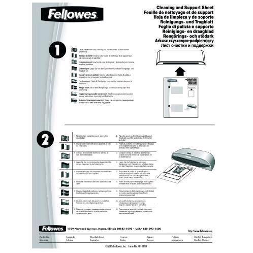 Fellowes - Bianco - A4 (210 x 297 mm) 10 pezzi salviettine detergenti