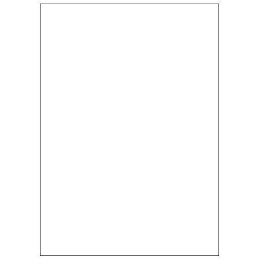 Copy Basic Megastar LP4MS - Carta - Opaca - adesivo permanente - bianco - A4 (210 x 297 mm) 100 etichette (100 foglio(i) x 1) etichette