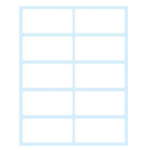 Tico Export - Carta - adesivo permanente - bianco - 58 x 28 mm 100 etichette (10 foglio(i) x 10) etichette