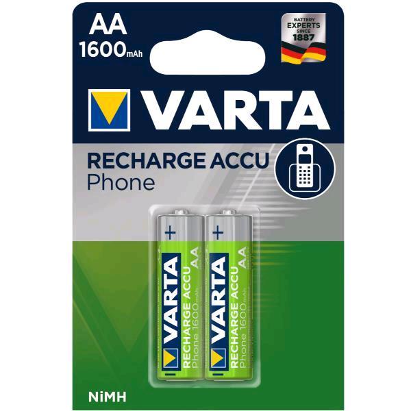 Varta Professional PhonePower - Batteria 2 x tipo AA - NiMH - 1700 mAh