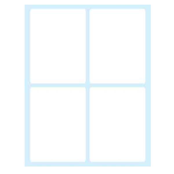 Tico Export - Carta - Satinata - autoadesivo permanente - bianco - 75 x 56 mm 40 etichette (10 foglio(i) x 4) etichette