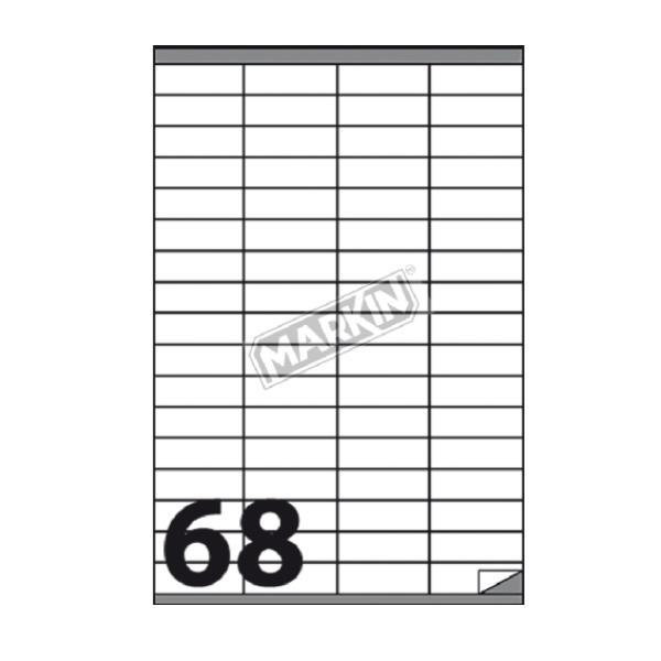 MARKIN ETICHETTE ADESIVE 52X16.9 mm BIANCO CONF 6800 Pz.