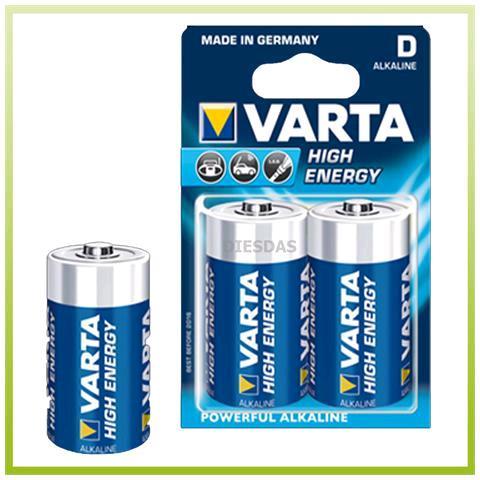 Varta High Energy 4920 - Batteria 2 x D - Alcalina - 16500 mAh