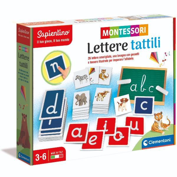 CLEMENTONI SAPIENTINO MONTESSORI LETTERE TATTILI GIOCO EDUCATIVO