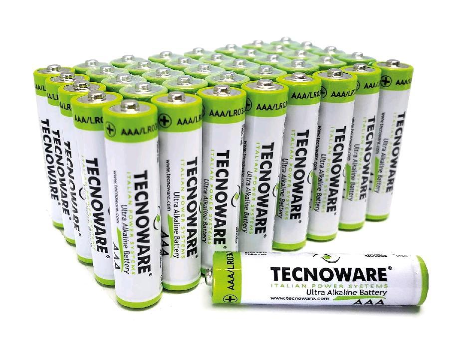 TECNOWARE BATTERIE MINISTILO AAA POWER SYSTEMS ULTRA ALCALINE CONF. 40PZ