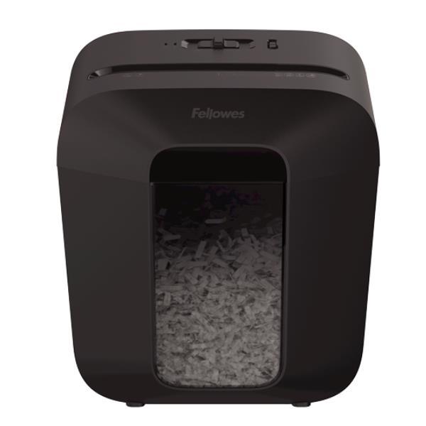FELLOWES LX25 DISTRUGGIDOCUMENTI A FRAMMENTO CESTINO 11.5 LT CAPACITA' 6 FOGLI NERO