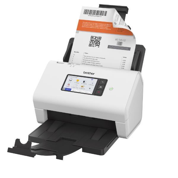 Brother ADS-4900W - Scanner documenti - CIS duale - Duplex - A4 - 600 dpi x 600 dpi - fino a 60 ppm (mono) / fino a 60 ppm (colore) - ADF (Alimentatore automatico documenti) (100 fogli) - fino a 9000 scansioni al giorno - USB 3.0, LAN, Wi-Fi(n), USB 2.0 (