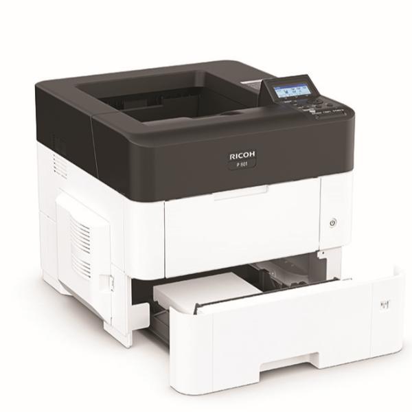 Ricoh 801 - Stampante - B/N - Duplex - laser - A4/Letter - 1200 x 1200 dpi - fino a 62 ppm - capacità 600 fogli - USB 2.0, Gigabit LAN