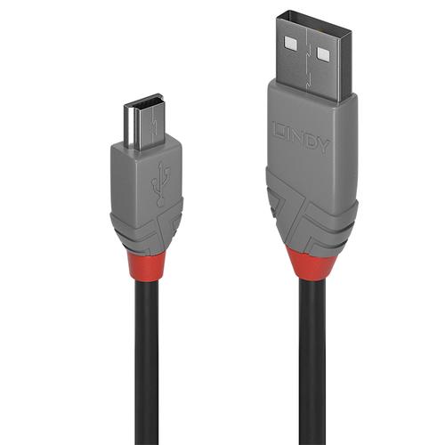 Lindy Cavo USB 2.0 Tipo A a Mini B Anthra Line, 0.5m