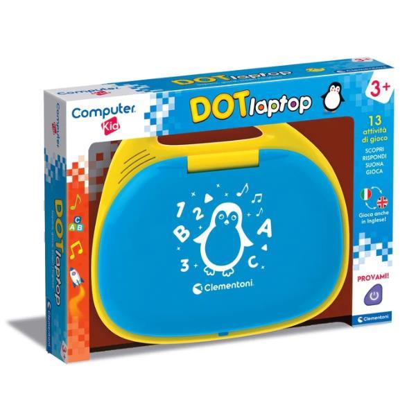 CLEMENTONI COMPUTER KID DOT LAPTOP PARLANTE PER BAMINI GIOCO ELETTRONICO INTERATTIVO PER IMPARARE LETTERE E NUMERI