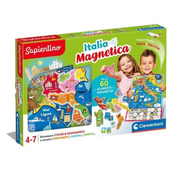 CLEMENTONI SAPIENTINO GEO PUZZLE MAGNETICO CARTINA ITALIA FISICA …