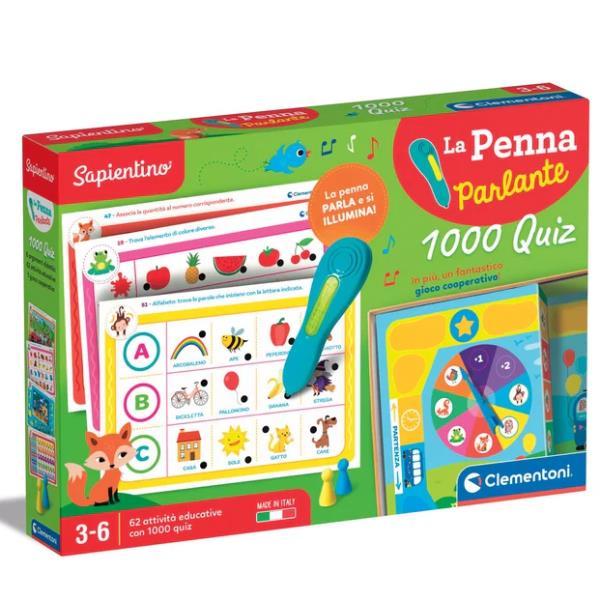 CLEMENTONI SAPIENTINO PENNA INTERATTIVA 1000 QUIZ GIOCO ELETTRONICO PARLANTE