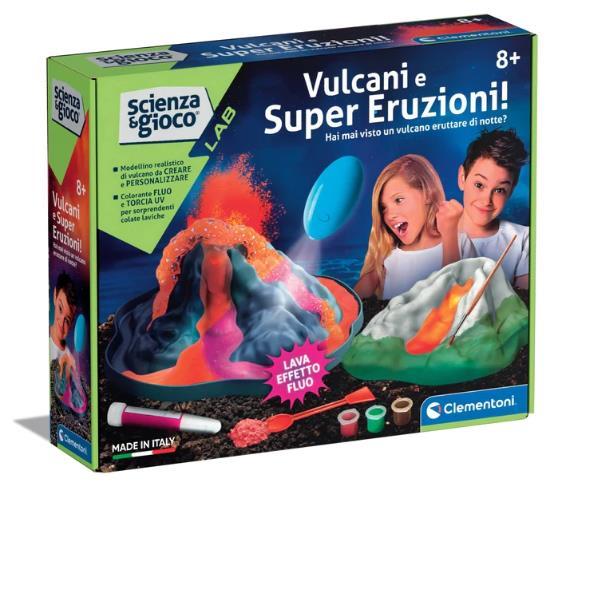 Clementoni Science & Play LAB - Volcanoes and Super Eruptions! - gioco educativo - 14 pezzi