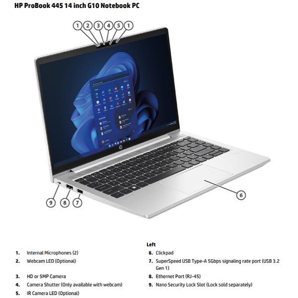 HP PROBOOK 445 G10 14" AMD RYZEìN 5 …