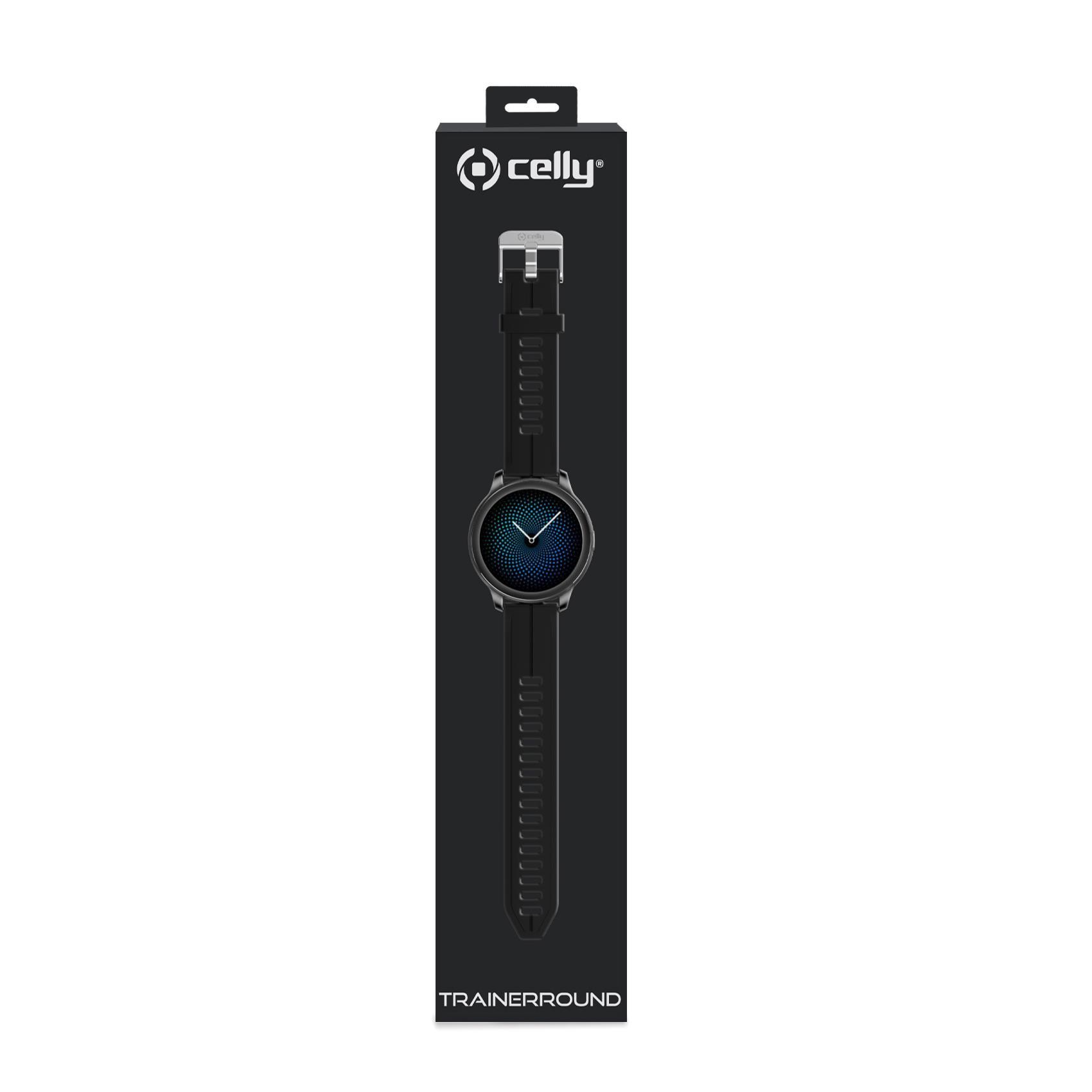 Celly TrainerRound - Nero - smartwatch con cinturino …