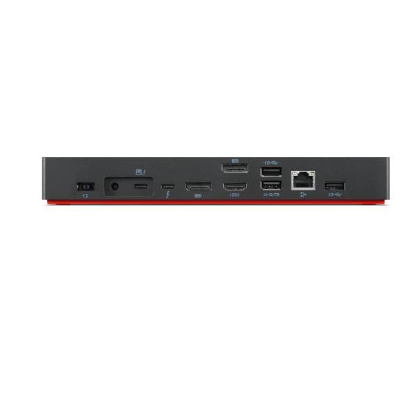 Lenovo ThinkPad Thunderbolt 4 WorkStation Dock - Duplicatore di porte - Thunderbolt 4 - HDMI, 2 x DP, 2 x Thunderbolt - GigE - 300 Watt - per ThinkPad E14 Gen 4; E15 Gen 4; L14 Gen 3; P1 Gen 5; T14s Gen 3; T16 Gen 1; X1 Nano Gen 2