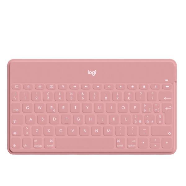 Logitech Keys-To-Go - Tastiera - Bluetooth - QWERTY - italiana - rosa blush - per Apple iPad/iPhone/TV