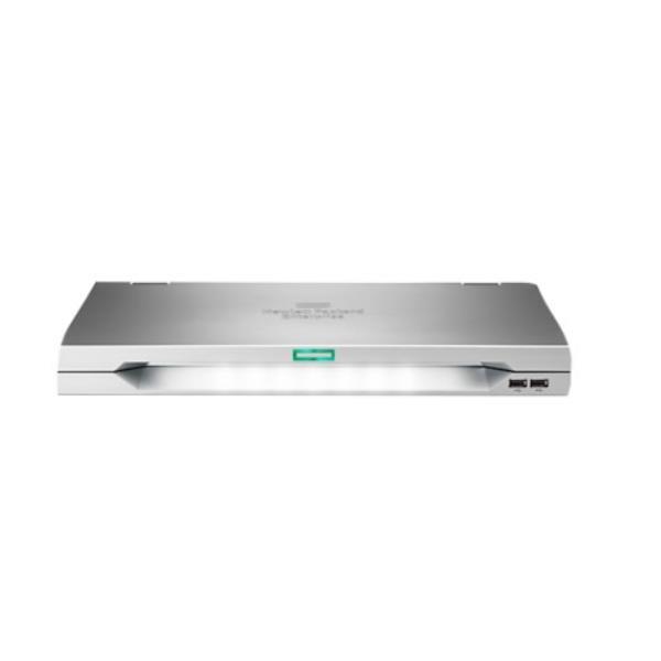 HPE LCD8500 - Console KVM - USB - 18.51" - montabile in rack - 1600 x 1200 @ 60 Hz - 187 cd/m² - 700:1 - 16 ms - argento - 1U - per ProLiant DL20 Gen9, DL360p Gen8, DL380 Gen9, DL580 Gen9, MicroServer Gen8, ML110 Gen9