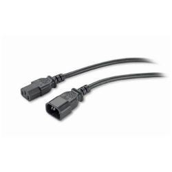 APC - Cavo di alimentazione - IEC 60320 C13 a IEC 60320 C14 - 2.4 m - nero - per P/N: SCL500RMI1UC, SCL500RMI1UNC, SMTL750RMI2UC, SRT1500RMXLI, SRT1500XLI, SRT2200XLI-KR