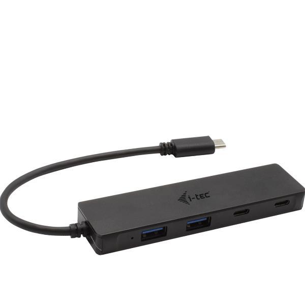 i-Tec - Hub - 2 x SuperSpeed USB 3.0 + 2 x USB-C 3.1 Gen 1 - desktop