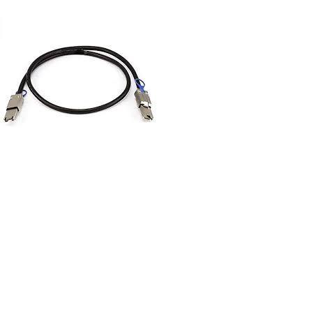QNAP CAB-SAS05M-8644 - Cavo esterno SAS - SAS 12Gbit/s - HD SAS Mini 4 x a 36 pin (SFF-8644) (M) a HD SAS Mini 4 x a 36 pin (SFF-8644) (M) - 50 cm - nero - per QNAP QXP-1620S-B3616W