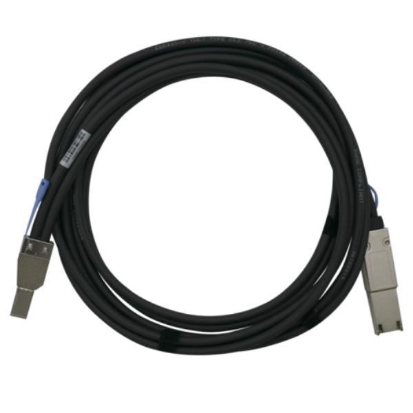 QNAP - Cavo esterno SAS - SAS 12Gbit/s - HD SAS Mini 4 x a 36 pin (SFF-8644) (M) a HD SAS Mini 4 x a 36 pin (SFF-8644) (M) - 2 m - nero - per QNAP QXP-1620S-B3616W