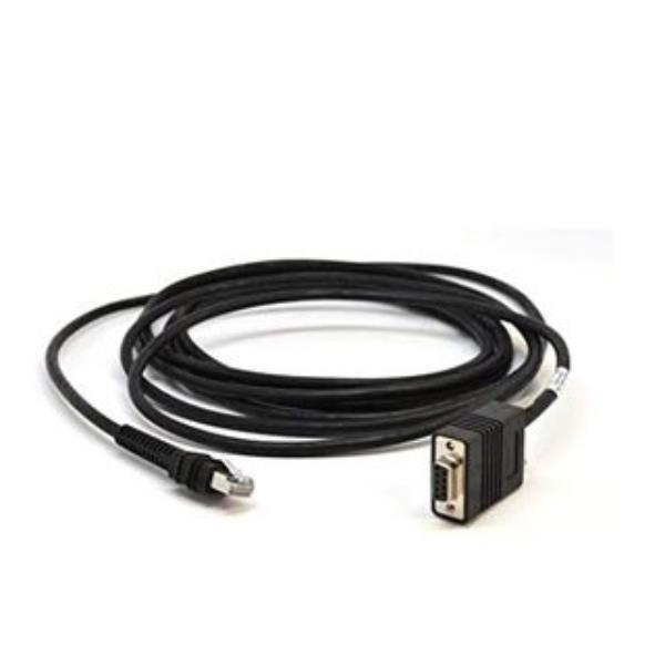 Zebra - Cavo USB / seriale - DB-9 (F) a USB (M) - 2.74 m - avvolto a spirale - per Zebra DS457, DS457-HD
