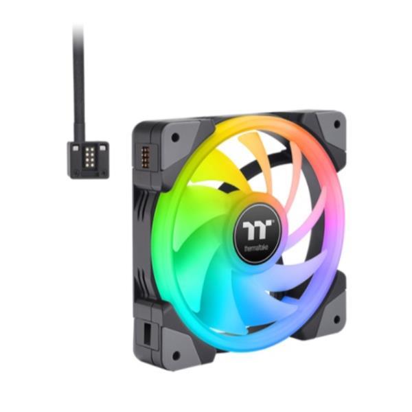 Thermaltake SWAFAN EX14 RGB - Premium Edition - ventilatore per cabinet - 140 mm - nero (pacchetto di 3)