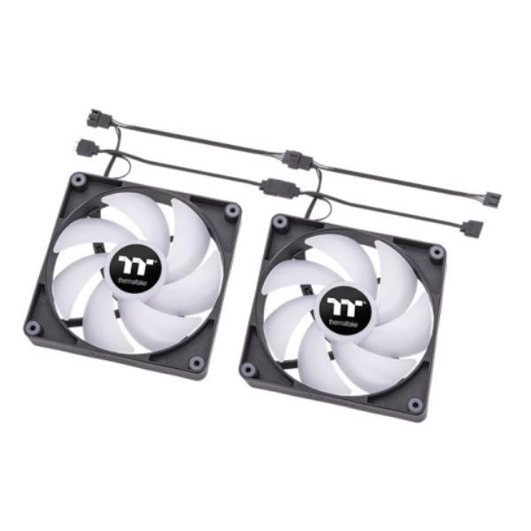 Thermaltake CT140 ARGB Sync - Ventilatore per cabinet - 140 mm - nero (pacchetto di 2)