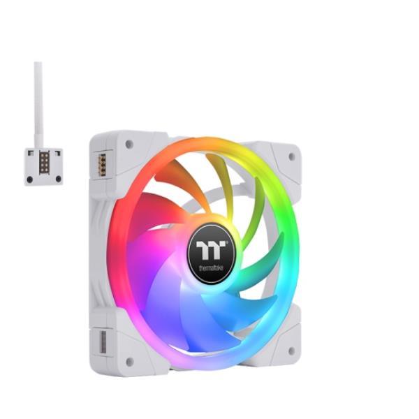 Thermaltake SWAFAN EX12 RGB - Premium Edition - ventilatore per cabinet - 120 mm - bianco (pacchetto di 3)