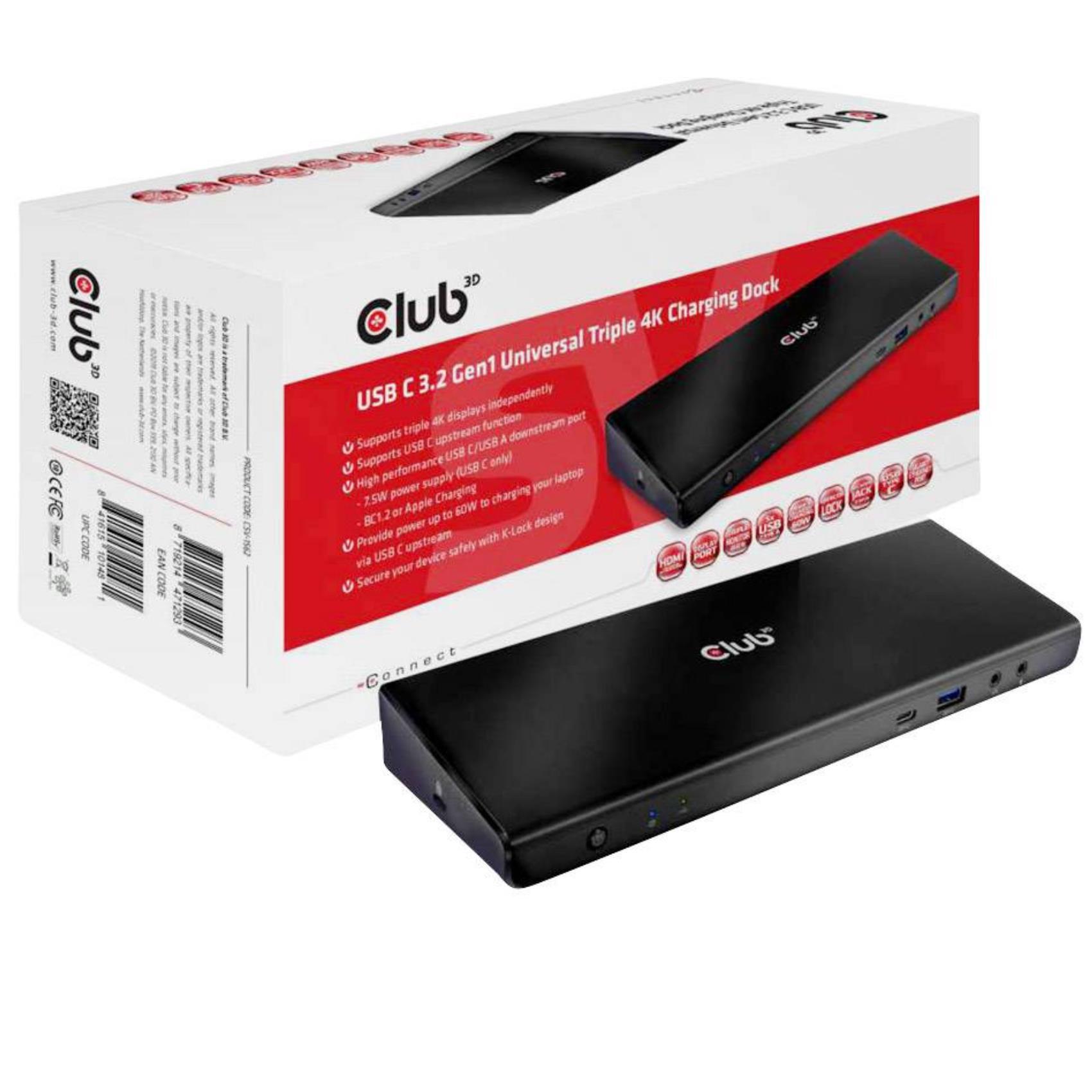 CLUB3D CSV-1562, Docking, USB 3.2 Gen 1 (3.1 …