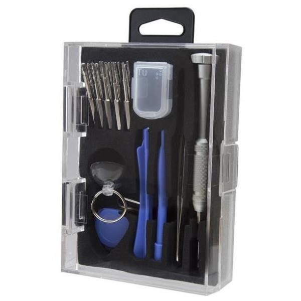 StarTech.com CTKRPR, Kit di strumenti, Computer portatile, Cacciavite, Spudger, Ventosa, Pinza, Multicolore, Esadecimale (metrico), Pentalobo, Phillips, Fessura, Torcia, 1 pinzette