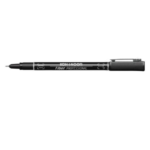 KOH-I-NOOR PENNE A FIBRA TRATTO 0.05 mm INCHIOSTRO NERO CONF 10 Pz.