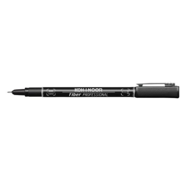 KOH-I-NOOR PENNE A FIBRA TRATTO 0.2 mm INCHIOSTRO NERO CONF 10 Pz.